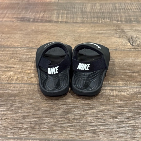 Nike Kawa Slides (TD) Sandals Black White BV1094-001 Size 10C Toddler - Picture 8 of 11